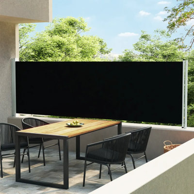Dakota Fields 6cm W x 0cm D Fabric Cover Retractable Side Awning
