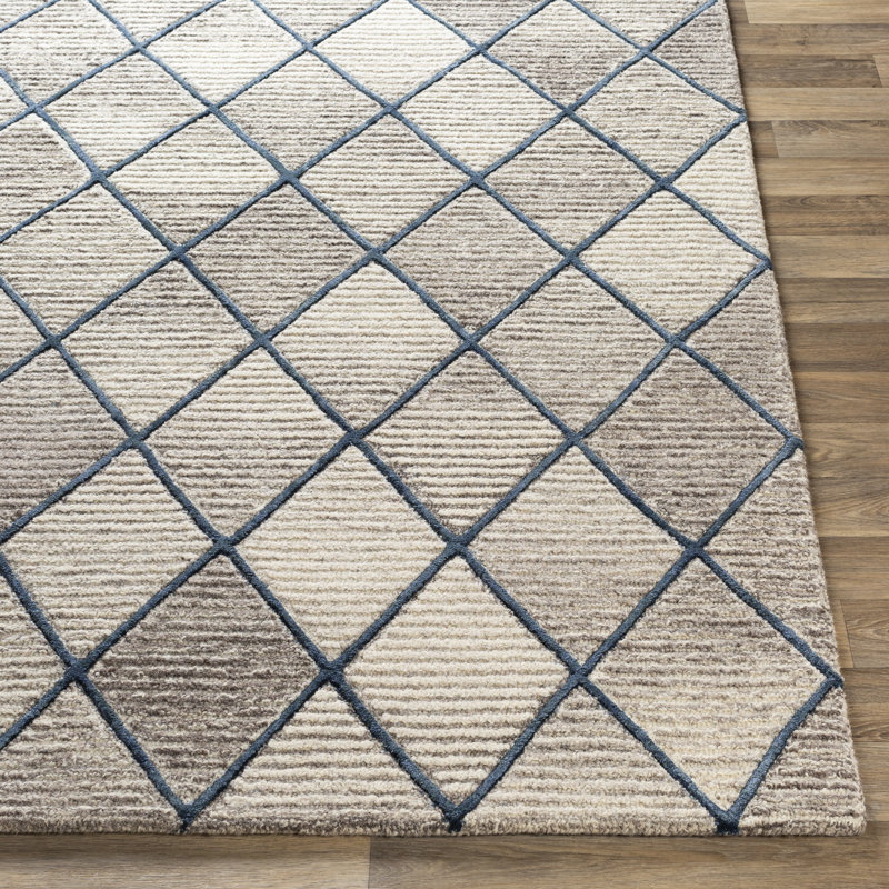 Lynden Hand Tufted Geometric Indoor Rug, Rectangle 5' x 7'6"