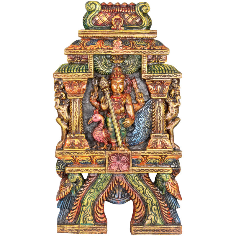 The Warrior God Karttikeya (Tenture murale)