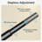 VIPEK Expandable Closet Rod with Hanger Rail Adjustable from 24"-41", Black, 1 Pack