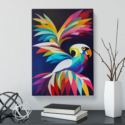 Cockatoo Geometric - Wrapped Canvas