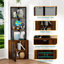Tablette d'angle avec portes