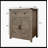 Light Gray-Washed Wood Farmhouse Barn-Door Storage Cabinet, Coffee Bar Buffet Sideboard With Drawer For Kitchen & Living Room-930272380