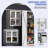Edrosie Inc 10 ft. W x 10 ft. D Steel Outdoor Storage Shed with Window, Lockable Doors