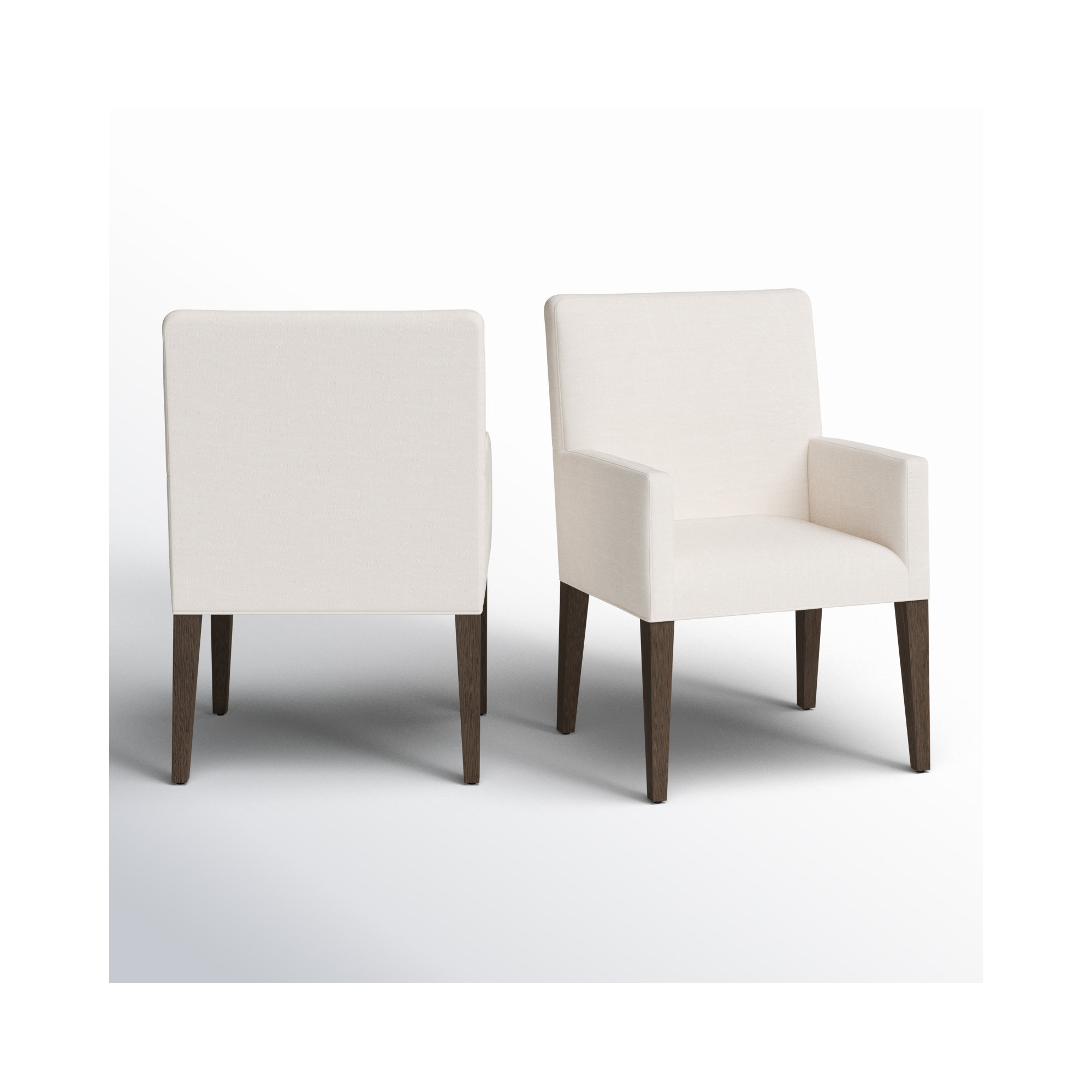Meria Upholstered Arm Chair in Beige
