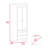 Lisboa Armoire with Double Doors, 2 Drawers, and Hanging Rod-508336507