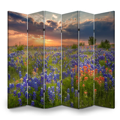 Cloison pliante 6 panneaux paravent Royal Texas