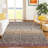 Machine Washable Indoor/Outdoor Chantille ACN2406 Abstract Rug-802214279