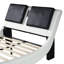 Lit plateforme moderne et multifonctionnel avec DEL, Bluetooth et massage