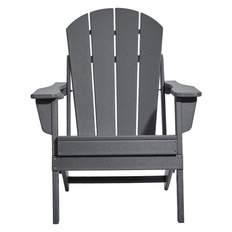 All-Weather Foldable Adirondack Chair Set, Perfect For Outdoor Relaxation And Easy Storage, Supports Up To 400 Lbs