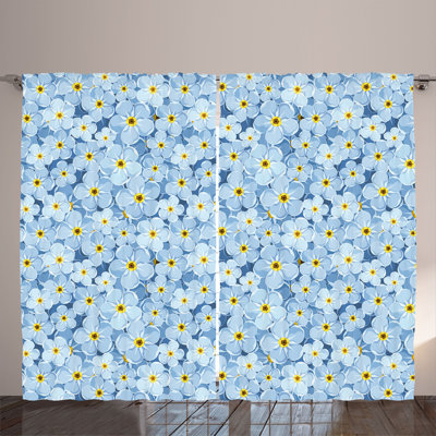 Doraville Polyester Semi Sheer Curtain Pair