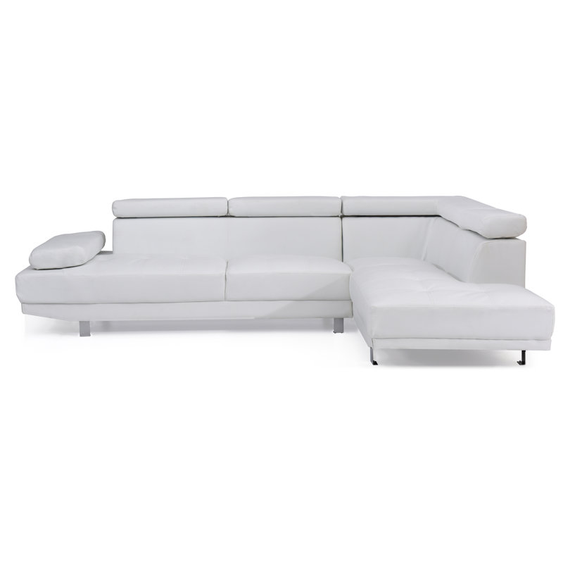 Canapé modulaire Riveredge (sans repose-pieds), blanc, Blanc