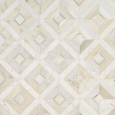 Verona Artemis 12 in. x 12 in. Stone Metal Blend Mosaic Floor and Wall Tile
