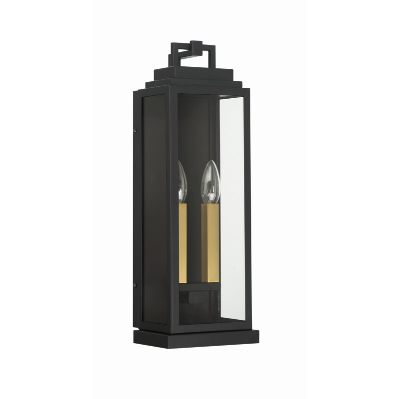 Applique murale en acier Tushara, 19" H x 6.5" W x 5.25" D, 2 Lights