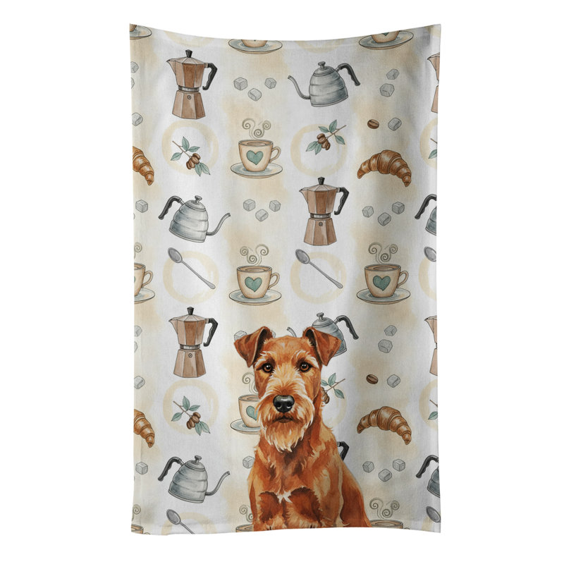 Serviette de cuisine Coffee Bar, Terrier irlandais
