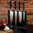 Babish 5 Piece High Carbon Stainless Steel and Solid Wood Knife Block Set-125490503
