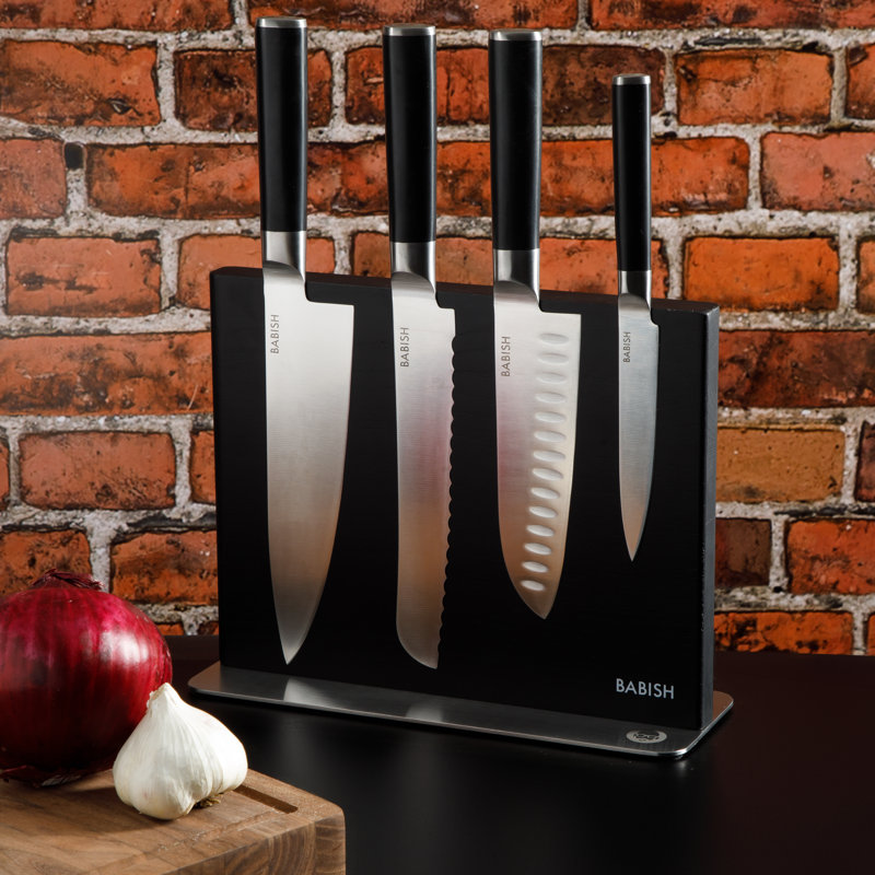 Babish 5 Piece High Carbon Stainless Steel Knife Block Set