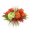 Hydrangea Fall Centerpiece with Candleholder