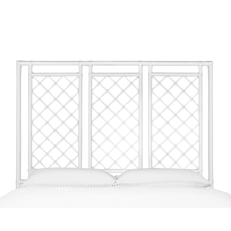 Low Profile Standard Bed, White, Queen