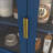 Modern Tempered Glass Door Tall Storage Bookcase with adjustable board-101050787