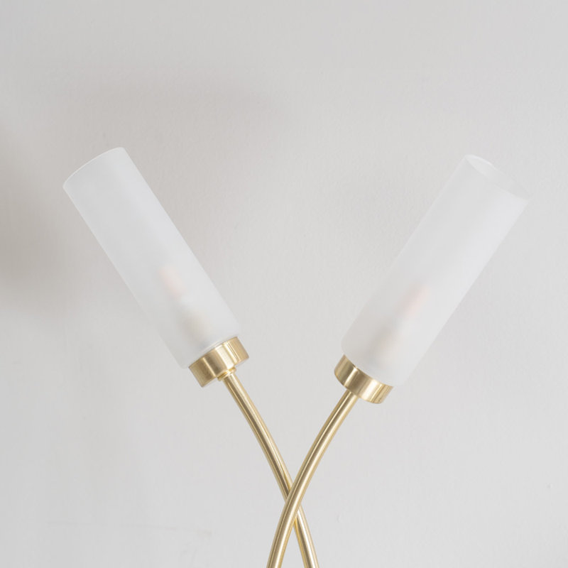 Abrianne 158.5cm Traditional Floor Lamp, Yes, Brushed Gold