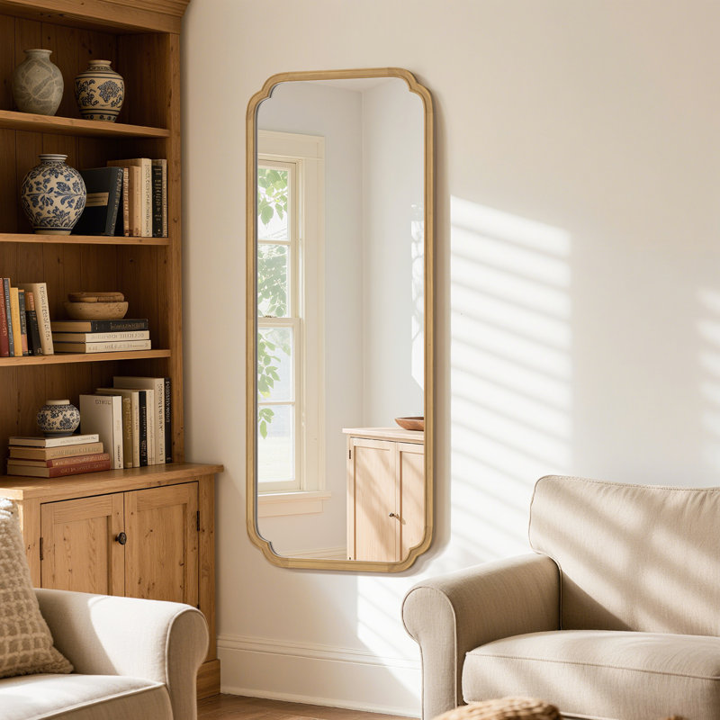 Miroir pleine grandeur, 55 po x 22 po, Naturel
