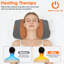Coussin 3 en 1 ergonomique pour le massage du cou avec compression de l'air par vibration chauffante, minuterie de 30 minutes pour soulager la douleur dans le dos, les épaules et le cou