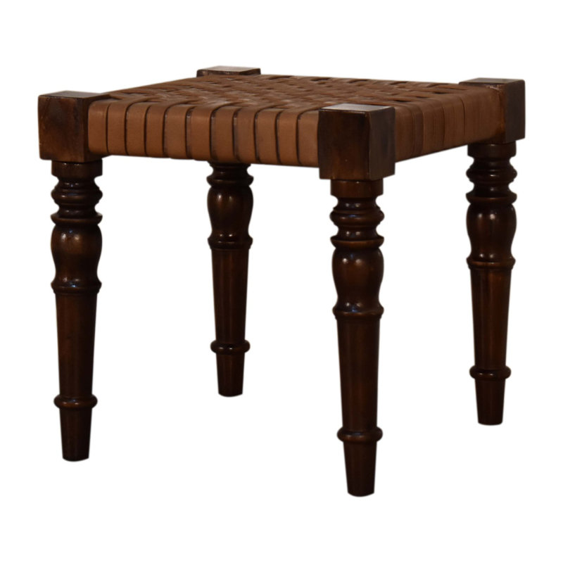 Bozrah Solid Wood Accent Stool