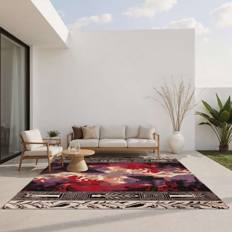 Tapis intérieur et extérieur Midas Touch, Rectangulaire 2 pi x 3 pi