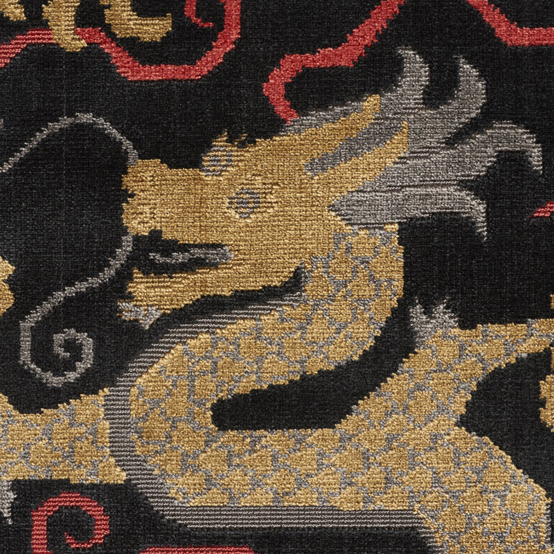 Bixi Velvet Fabric, Onyx