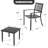 3-piece Patio Bistro Set With Stackable Chairs, Powder-coated Frame