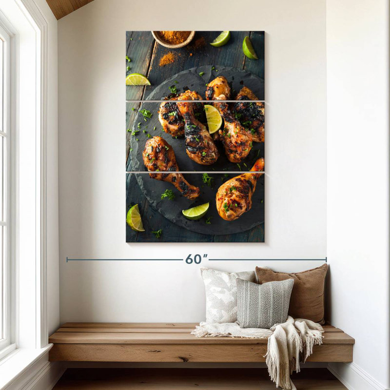 Yarlin Jamaican Jerk Chicken, 50" H x 32" W