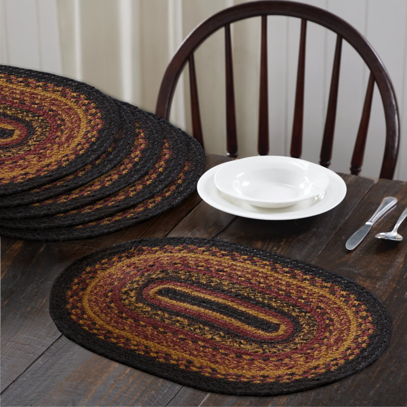 Ensemble de 6 napperons ovales Heritage Farms, 12 x 18