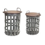 Gumbranch Solid Wood Top End Table Set