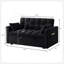 Canapé-lit convertible 4-en-1 avec dossier réglable, poches de rangement et coussins moelleux pour une utilisation multifonctionnelle-2060279413