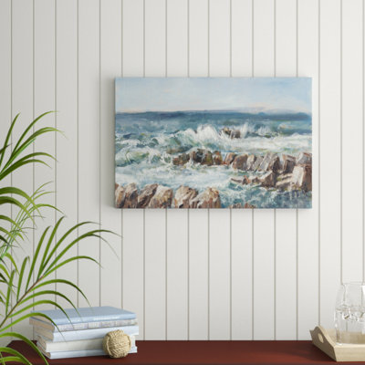 «Impasto Ocean View V», peinture sur toile
