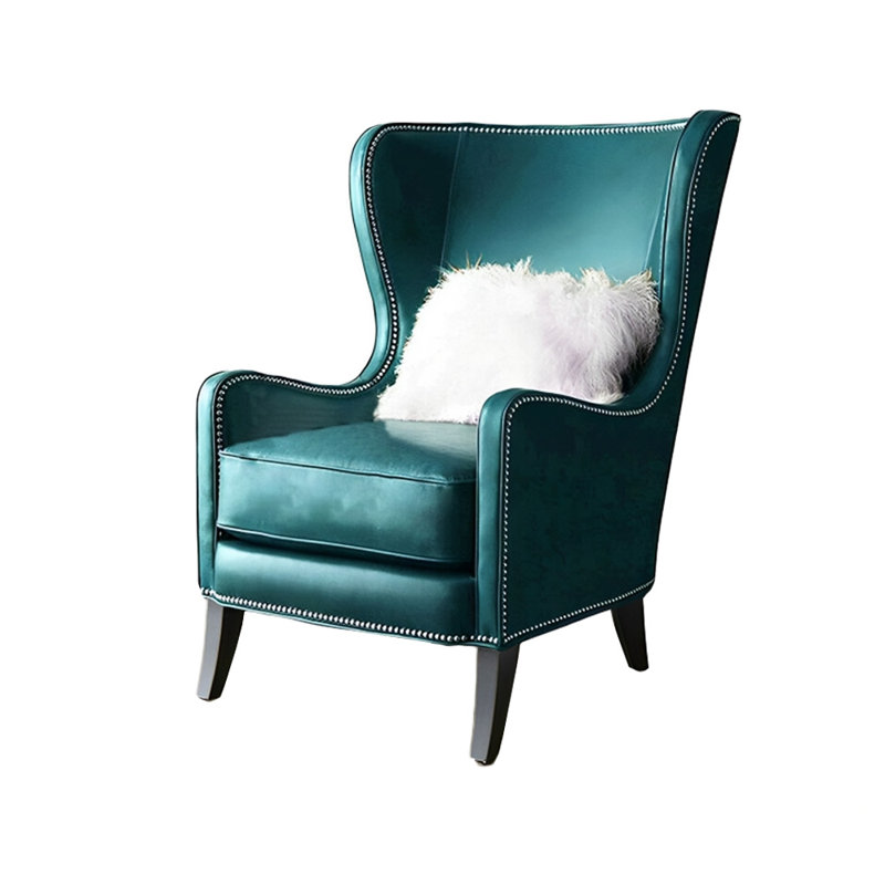 Fauteuil inclinable osciel en similicuir, Similicuir cyan
