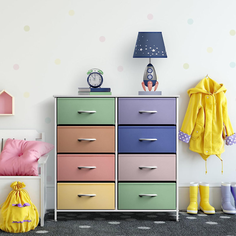 Commode pour enfants avec 8 tiroirs Sorbus