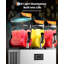 Machine à granité commerciale 45L à triple réservoir - 3 saveurs, refroidissement rapide, nettoyage automatique