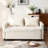 56.9" Chenille Convertible Sofa Bed with Dual USB Ports, Phone Holder & Side Pockets-637771180