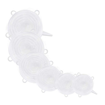 Paquet de 12 housses en silicone réutilisables, couvercles extensibles élastiques pour bols, assiettes et tasses