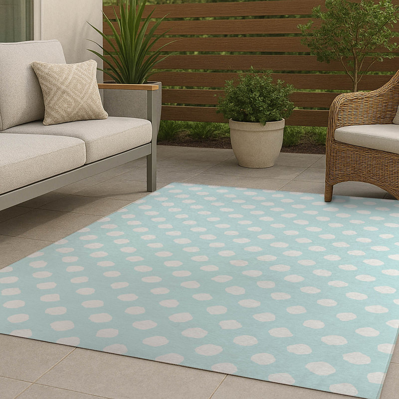 Tapis d'extérieur à gros pois antidérapant, Rectangulaire 3 pi x 5 pi
