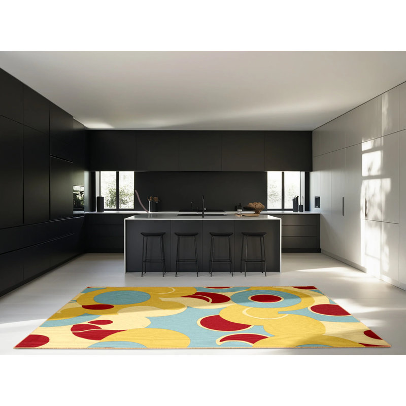 Radiant Wiggle Rug, Rectangle 6' x 9'