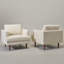 Ensemble de 2 fauteuils pivotants rembourrés Miller-1676801464