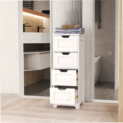 Freestanding Storage Cabinet with 4 Drawer Accent Chest Small Cabinet by Red Barrel Studio