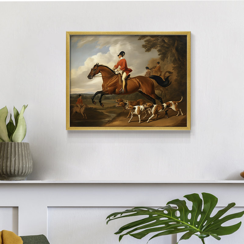 Faune - XC III - Reproduction encadrée - Restickable, H 8 po x l 10 po, Or
