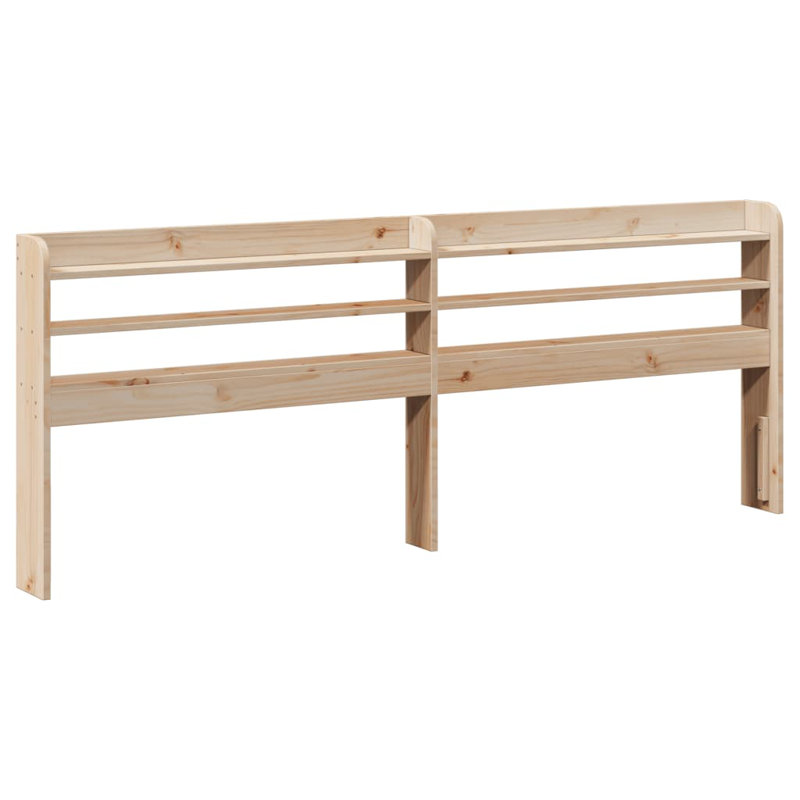 Solid Wood Headboard, Natural, Super King (6')