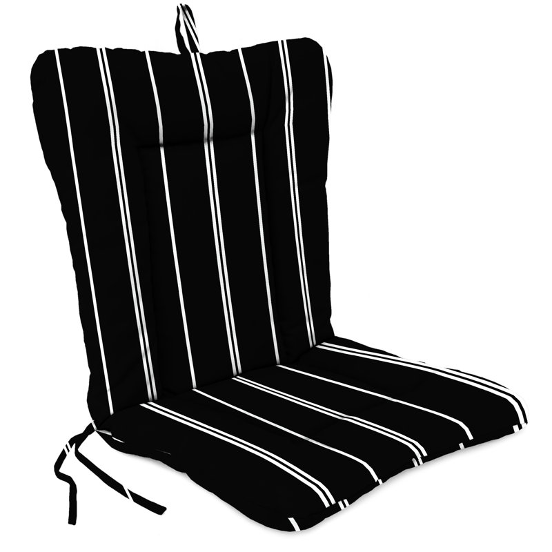 21" x 38" Outdoor Chair Cushion with Ties and Loop, Pursuit Shadow