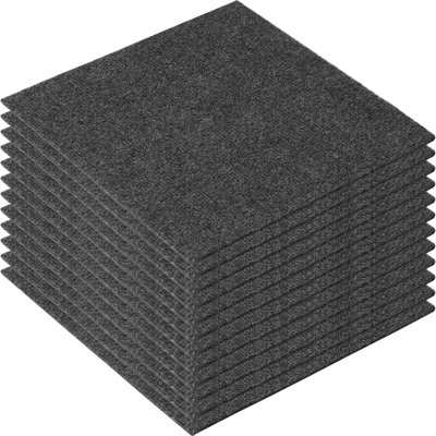 12'' W x 12'' L Textured Cut And Loop Mounting / Installation Required Polyester Blend Carpet Tile