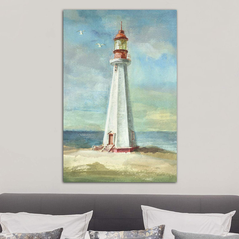 Phare III par Danhui Nai - reproduction d'art, H 40 po x l 26 po x P 1,5 po, Toile tendue
